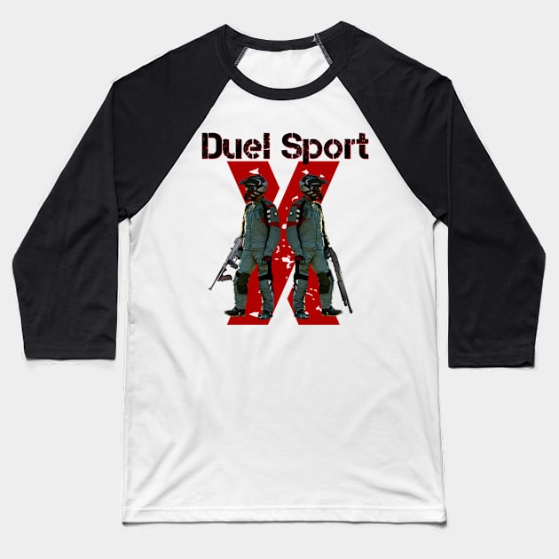 Duel Sport Baseball T-Shirt by TripleTreeAdv